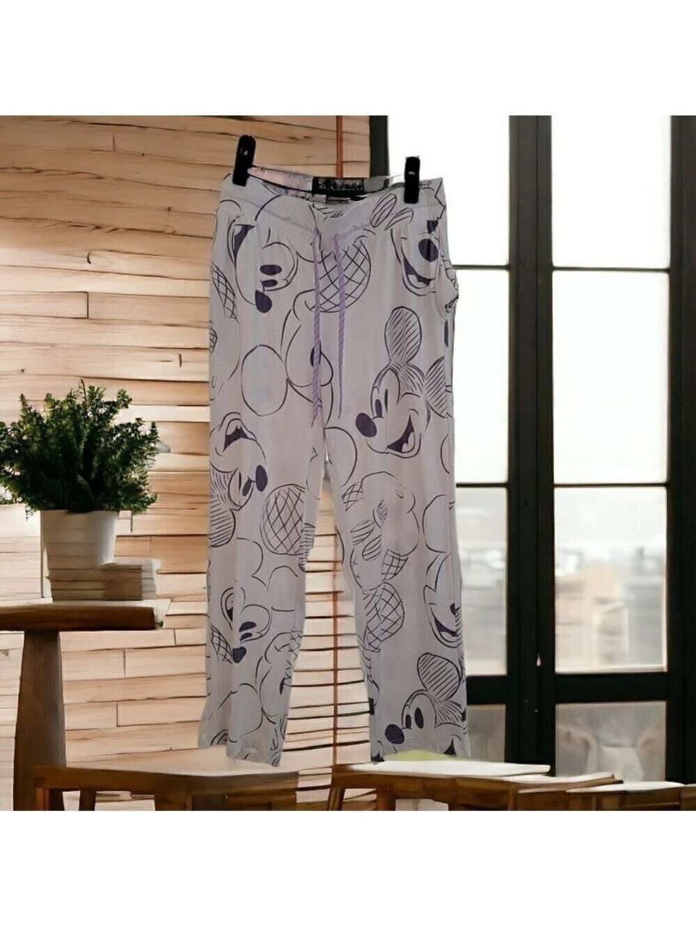 Disney Mickey Mouse Drawstring Lounge Pants - Like New! - Medium w/ Pockets